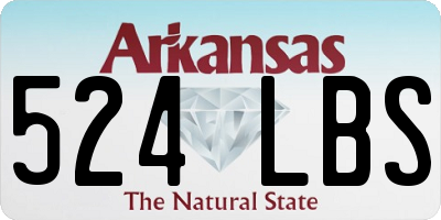 AR license plate 524LBS