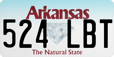 AR license plate 524LBT