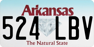 AR license plate 524LBV