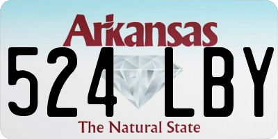 AR license plate 524LBY