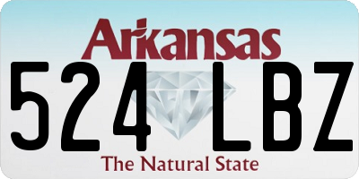 AR license plate 524LBZ