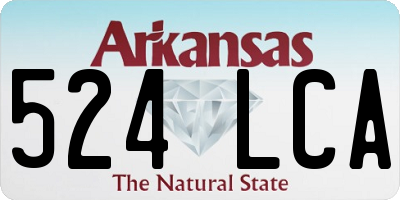 AR license plate 524LCA