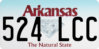AR license plate 524LCC