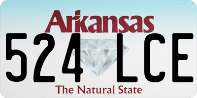 AR license plate 524LCE