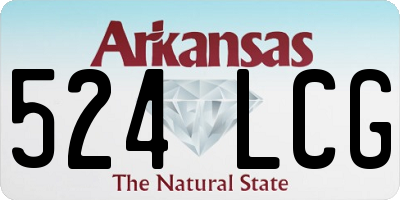 AR license plate 524LCG