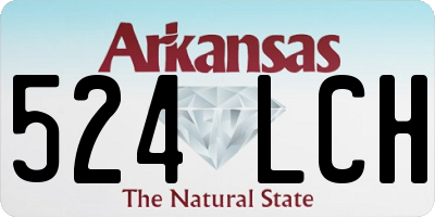 AR license plate 524LCH