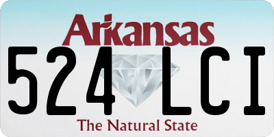 AR license plate 524LCI