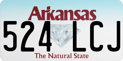 AR license plate 524LCJ