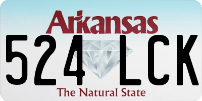 AR license plate 524LCK