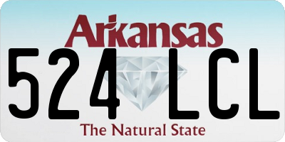 AR license plate 524LCL
