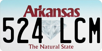 AR license plate 524LCM