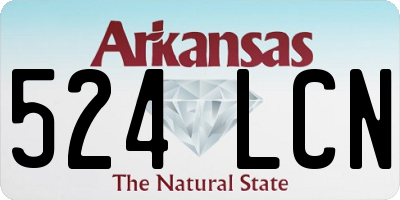 AR license plate 524LCN