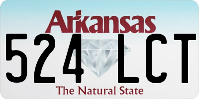 AR license plate 524LCT