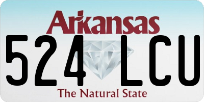 AR license plate 524LCU