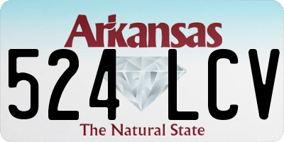 AR license plate 524LCV