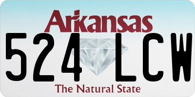 AR license plate 524LCW