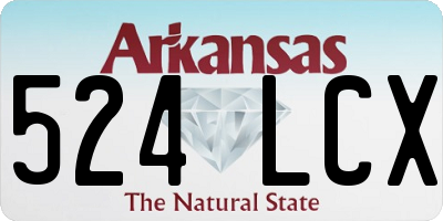 AR license plate 524LCX
