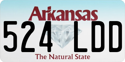 AR license plate 524LDD