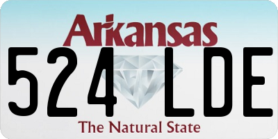AR license plate 524LDE