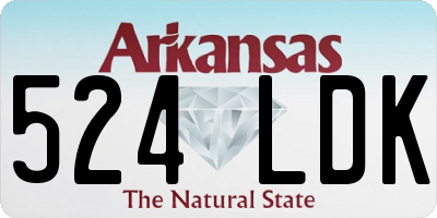 AR license plate 524LDK