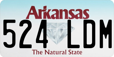 AR license plate 524LDM