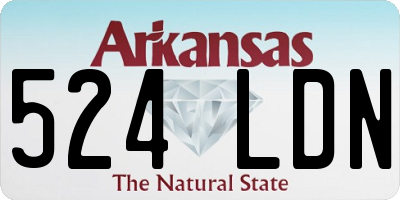 AR license plate 524LDN
