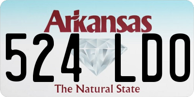 AR license plate 524LDO