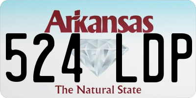 AR license plate 524LDP