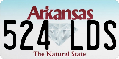 AR license plate 524LDS