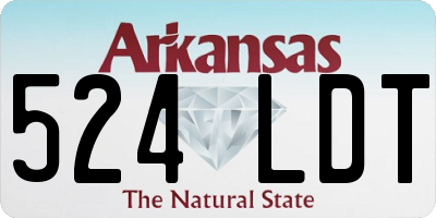 AR license plate 524LDT