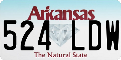 AR license plate 524LDW