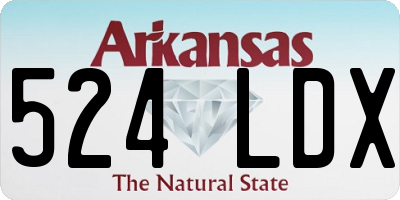 AR license plate 524LDX