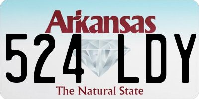 AR license plate 524LDY