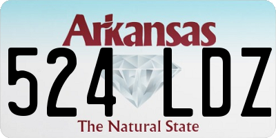 AR license plate 524LDZ