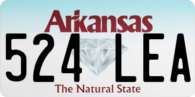 AR license plate 524LEA