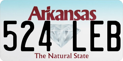 AR license plate 524LEB