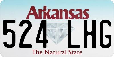 AR license plate 524LHG