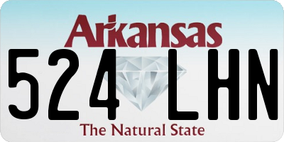 AR license plate 524LHN
