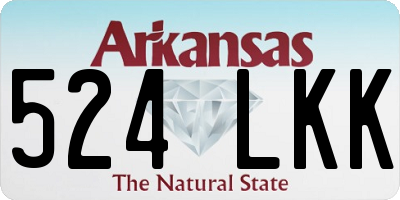 AR license plate 524LKK