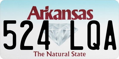 AR license plate 524LQA