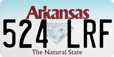 AR license plate 524LRF