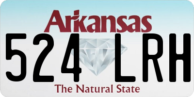AR license plate 524LRH