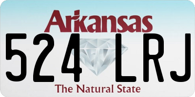 AR license plate 524LRJ