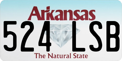 AR license plate 524LSB