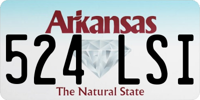 AR license plate 524LSI