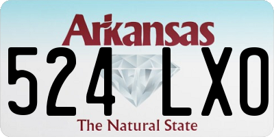 AR license plate 524LXO
