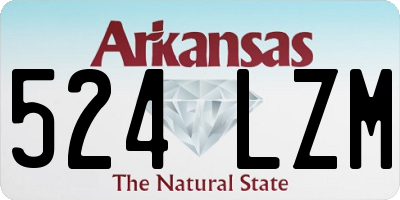 AR license plate 524LZM