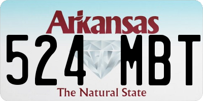 AR license plate 524MBT