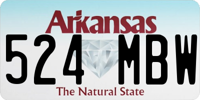 AR license plate 524MBW