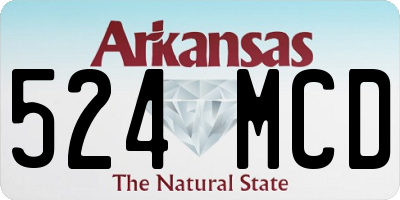 AR license plate 524MCD